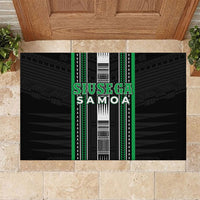 Siusega Samoa Rubber Doormat Samoan Tribal Pattern LT05 Green - Polynesian Pride