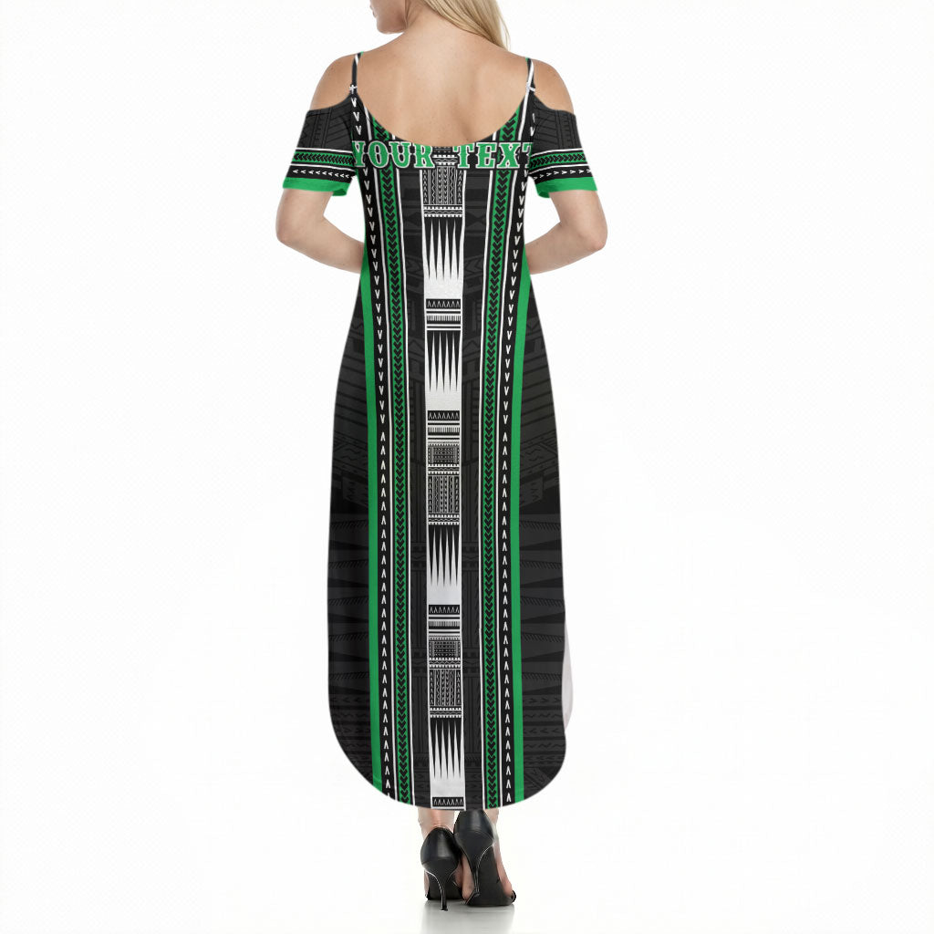 Personalised Siusega Samoa Summer Maxi Dress Samoan Tribal Pattern LT05 - Polynesian Pride