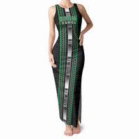 Personalised Siusega Samoa Tank Maxi Dress Samoan Tribal Pattern LT05 Women Green - Polynesian Pride