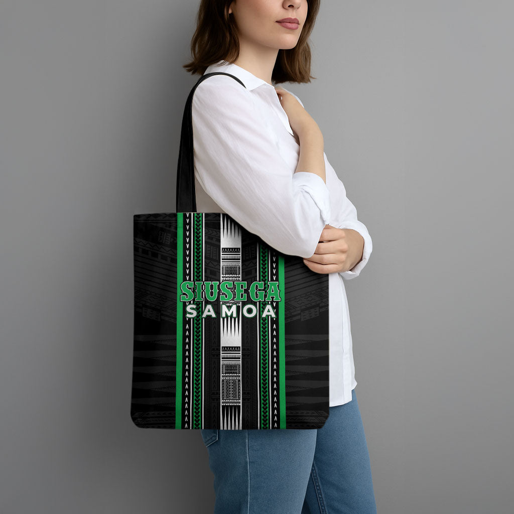 Siusega Samoa Tote Bag Samoan Tribal Pattern LT05 - Polynesian Pride