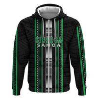 Personalised Siusega Samoa Zip Hoodie Samoan Tribal Pattern LT05 Zip Hoodie Green - Polynesian Pride
