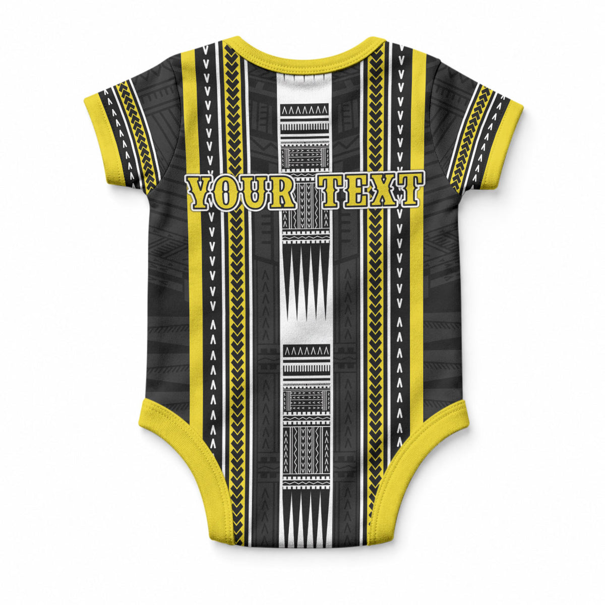 Personalised Faleasiu Samoa Baby Onesie Samoan Tribal Pattern LT05 - Polynesian Pride