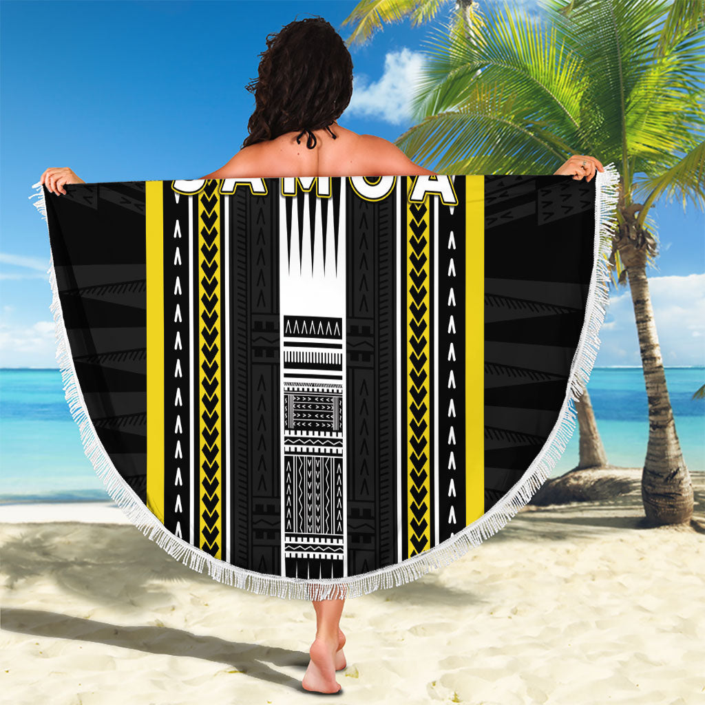 Faleasiu Samoa Beach Blanket Samoan Tribal Pattern LT05 - Polynesian Pride