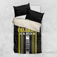 Faleasiu Samoa Bedding Set Samoan Tribal Pattern LT05 US Twin 172cm x 218cm Yellow - Polynesian Pride