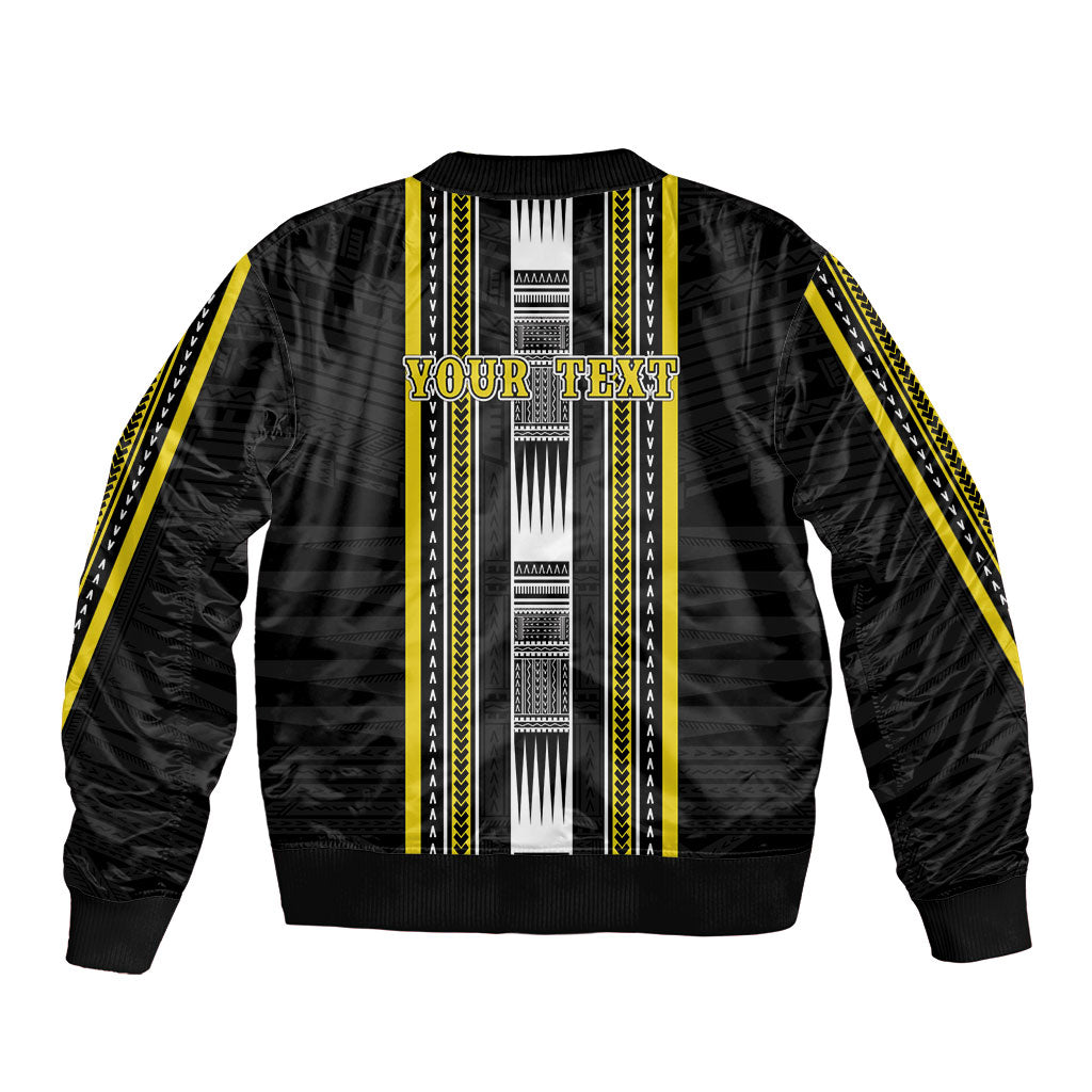 Personalised Faleasiu Samoa Bomber Jacket Samoan Tribal Pattern LT05 - Polynesian Pride