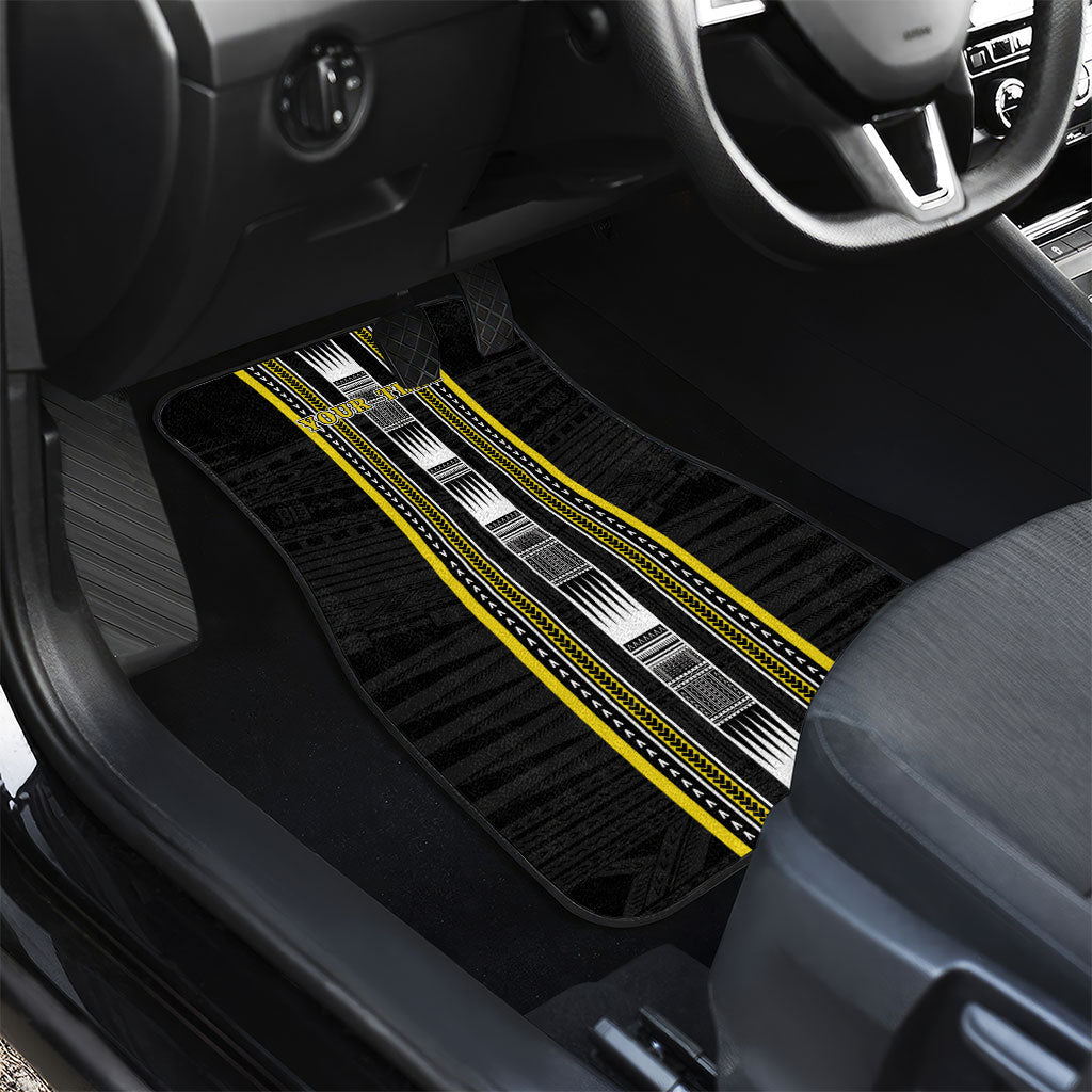 Personalised Faleasiu Samoa Car Mats Samoan Tribal Pattern LT05 - Polynesian Pride