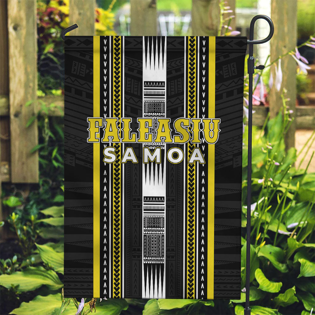 Faleasiu Samoa Garden Flag Samoan Tribal Pattern