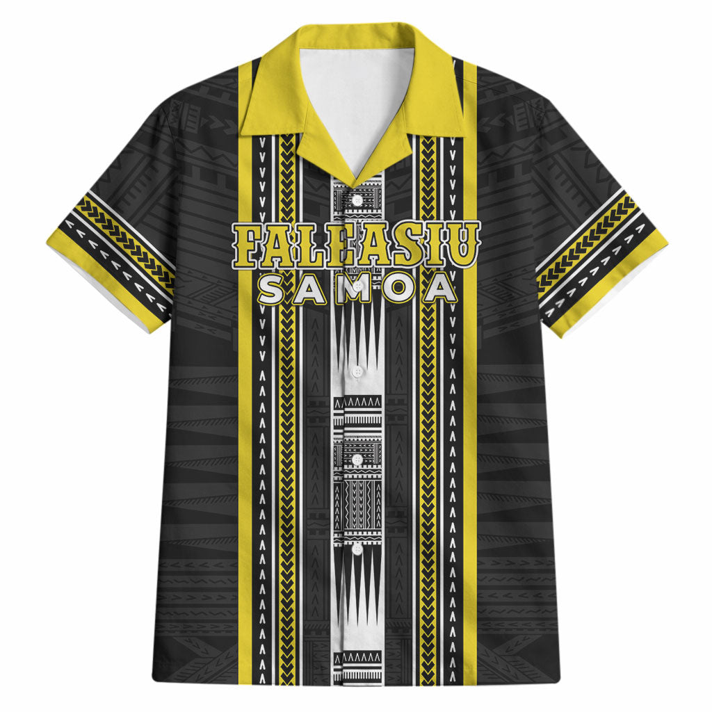 Personalised Faleasiu Samoa Hawaiian Shirt Samoan Tribal Pattern