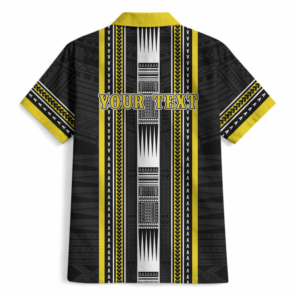 Personalised Faleasiu Samoa Hawaiian Shirt Samoan Tribal Pattern