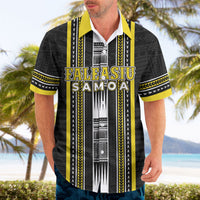 Personalised Faleasiu Samoa Hawaiian Shirt Samoan Tribal Pattern