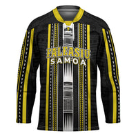 Personalised Faleasiu Samoa Hockey Jersey Samoan Tribal Pattern LT05 Unisex Yellow - Polynesian Pride