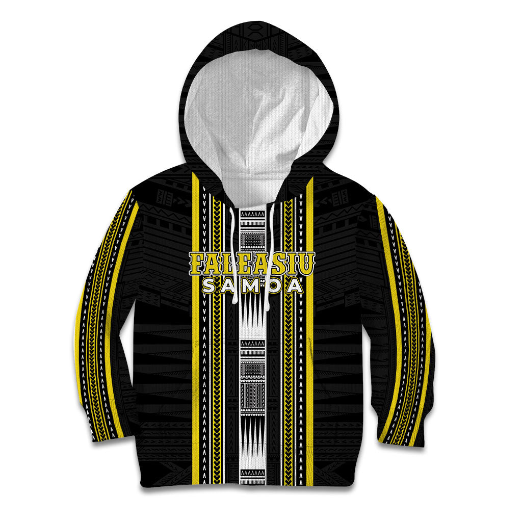 Personalised Faleasiu Samoa Kid Hoodie Samoan Tribal Pattern LT05 Hoodie Yellow - Polynesian Pride