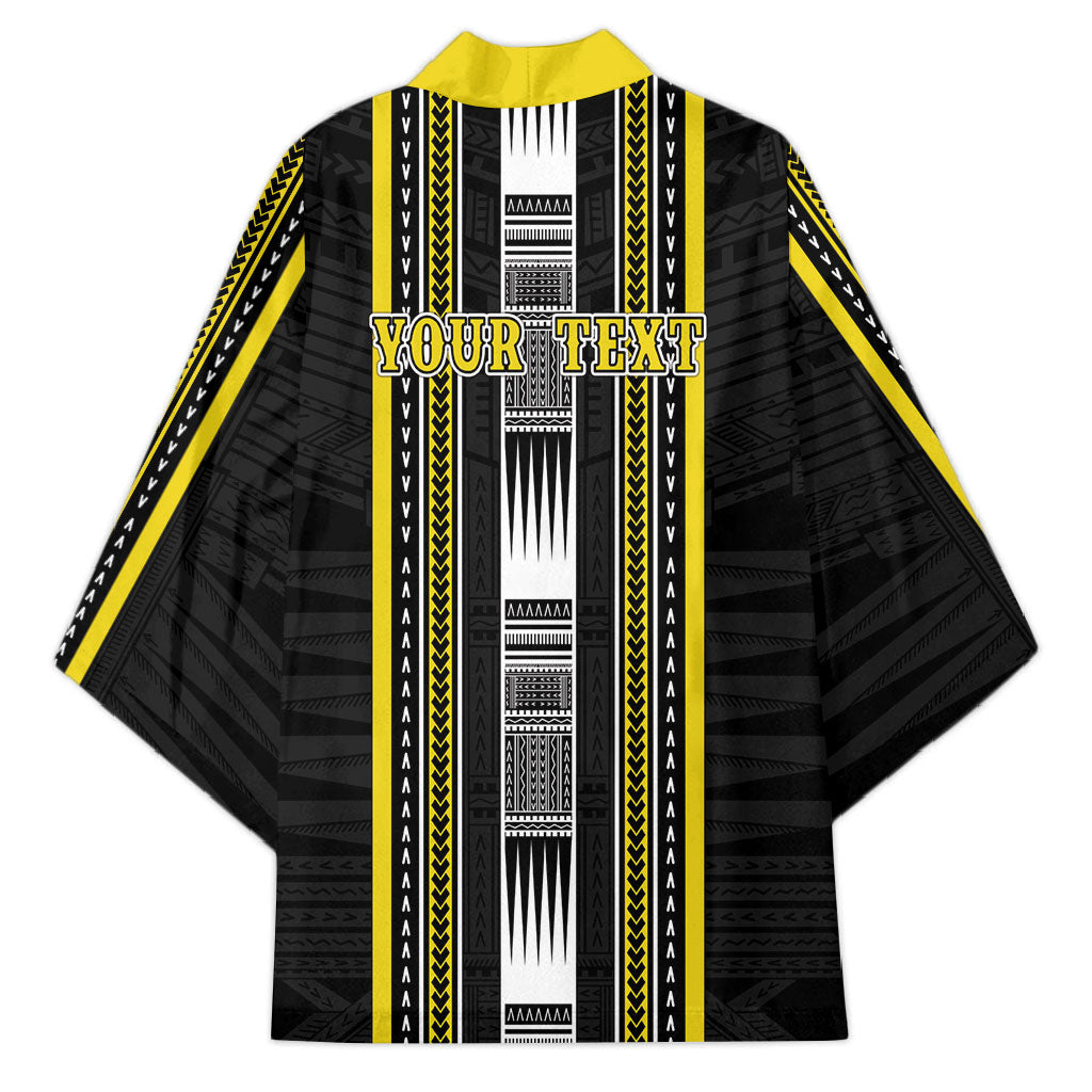 Personalised Faleasiu Samoa Kimono Samoan Tribal Pattern LT05 - Polynesian Pride