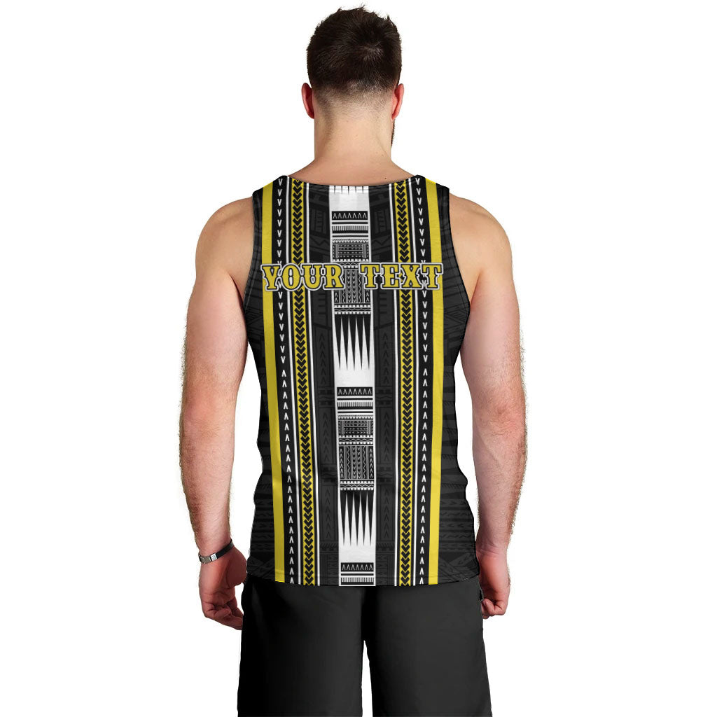 Personalised Faleasiu Samoa Men Tank Top Samoan Tribal Pattern LT05 - Polynesian Pride