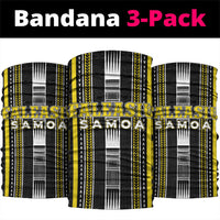 Faleasiu Samoa Neck Gaiter Samoan Tribal Pattern LT05 package One Size: 25*50cm Yellow - Polynesian Pride
