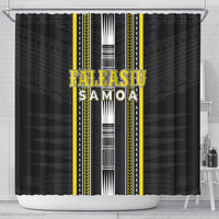 Faleasiu Samoa Shower Curtain Samoan Tribal Pattern LT05 - Polynesian Pride