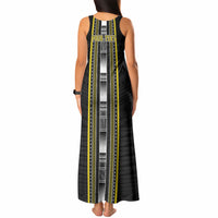 Personalised Faleasiu Samoa Tank Maxi Dress Samoan Tribal Pattern LT05 - Polynesian Pride