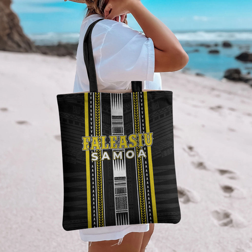 Faleasiu Samoa Tote Bag Samoan Tribal Pattern LT05 - Polynesian Pride