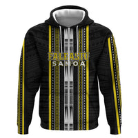 Personalised Faleasiu Samoa Zip Hoodie Samoan Tribal Pattern LT05 Zip Hoodie Yellow - Polynesian Pride