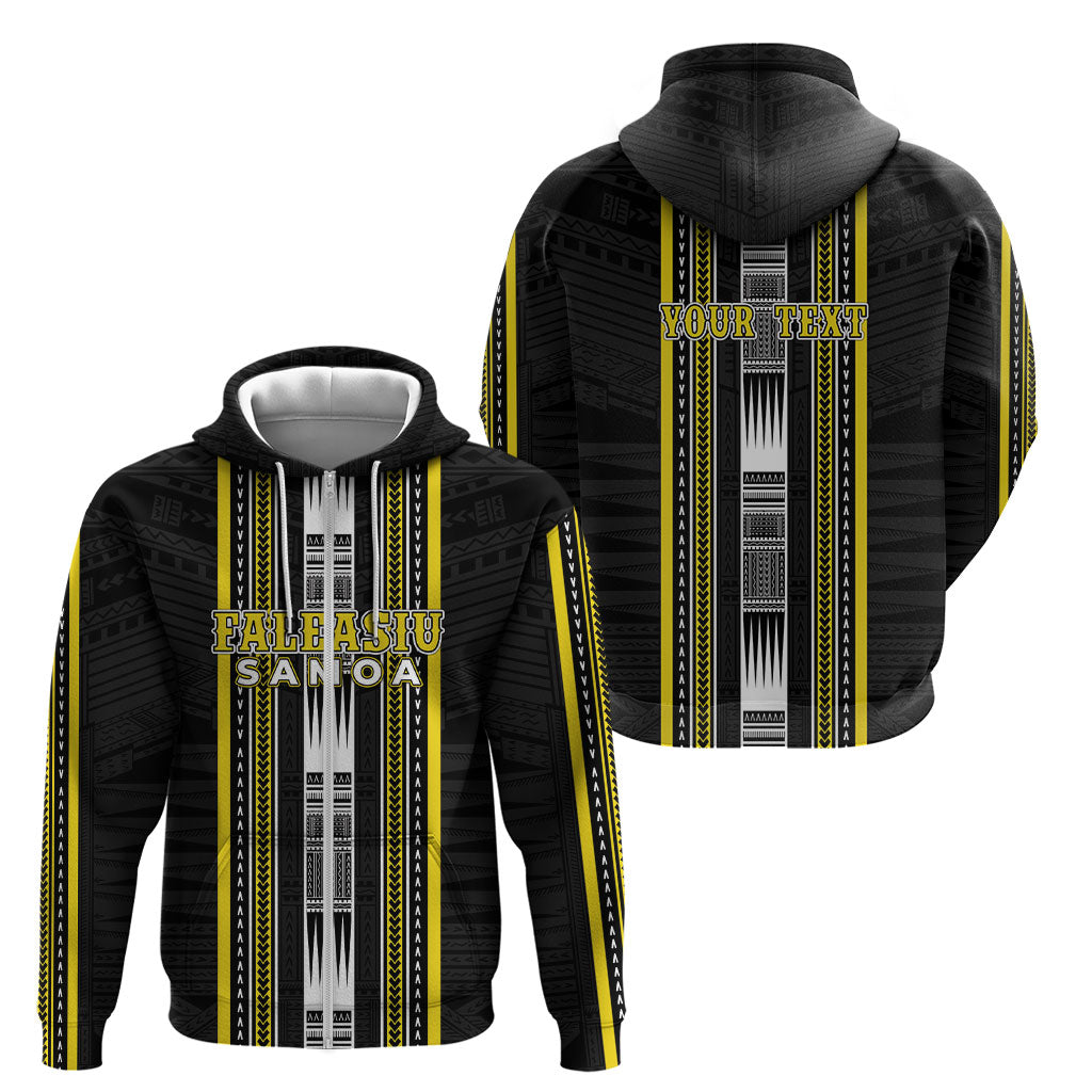 Personalised Faleasiu Samoa Zip Hoodie Samoan Tribal Pattern LT05 - Polynesian Pride