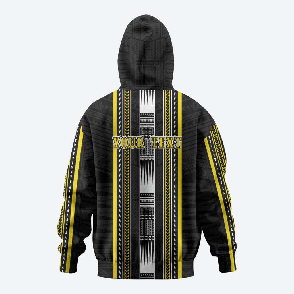 Personalised Faleasiu Samoa Zip Hoodie Samoan Tribal Pattern LT05 - Polynesian Pride