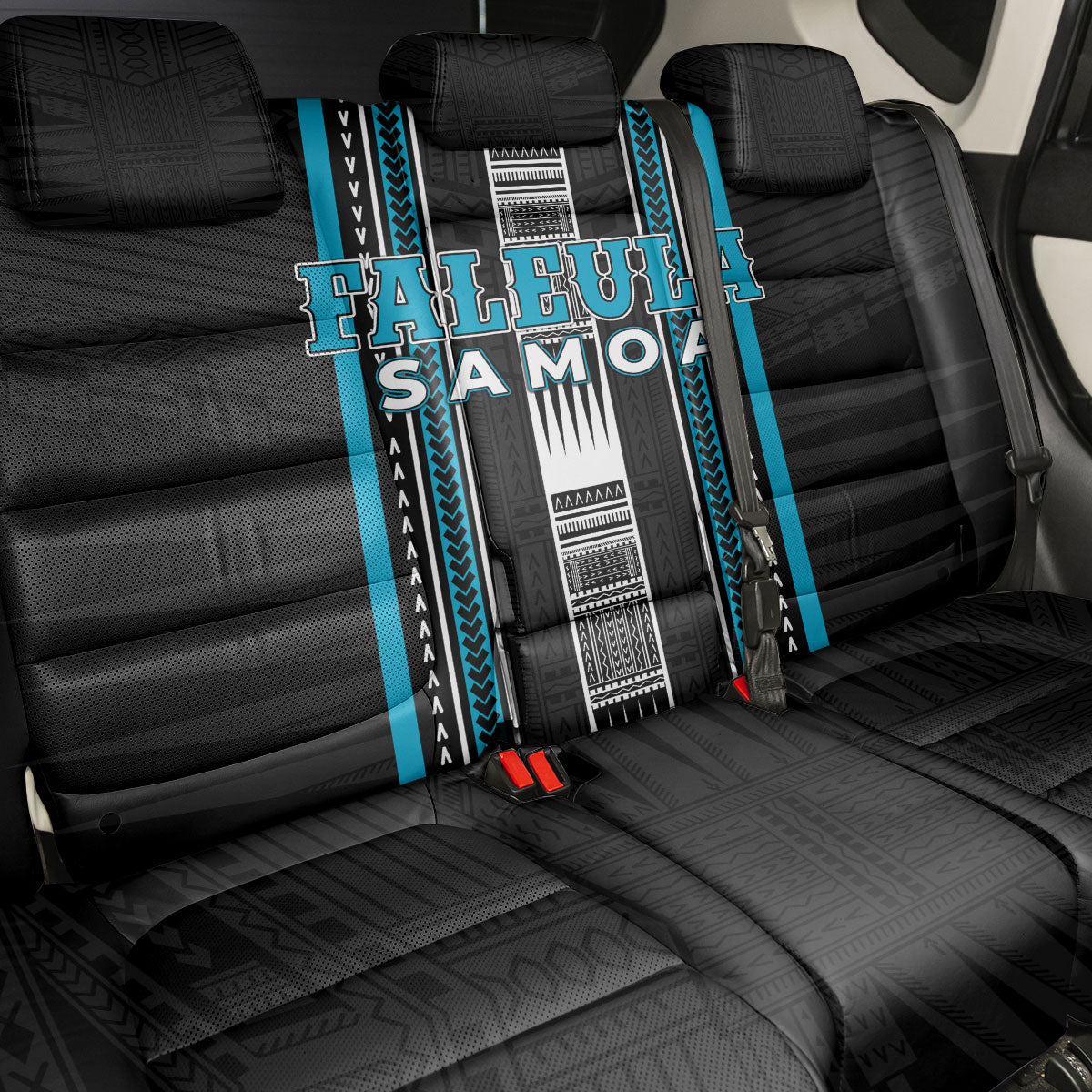 Faleula Samoa Back Car Seat Cover Samoan Tribal Pattern LT05 - Polynesian Pride