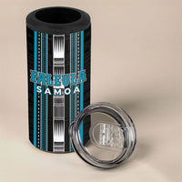 Personalised Faleula Samoa 4 in 1 Can Cooler Tumbler Samoan Tribal Pattern LT05 - Polynesian Pride