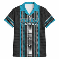 Personalised Faleula Samoa Hawaiian Shirt Samoan Tribal Pattern LT05 Blue - Polynesian Pride