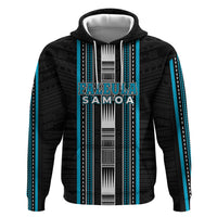Personalised Faleula Samoa Hoodie Samoan Tribal Pattern LT05 Pullover Hoodie Blue - Polynesian Pride