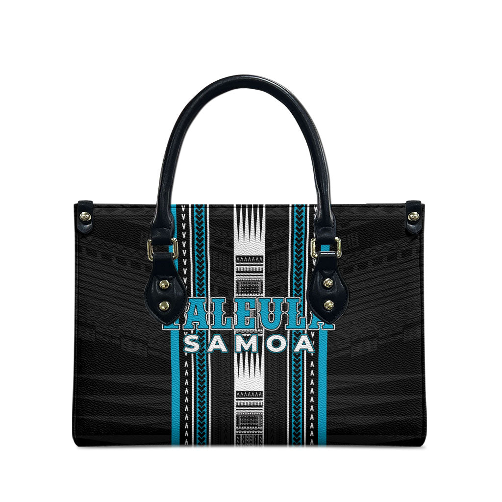 Faleula Samoa Leather Bag Samoan Tribal Pattern LT05 - Polynesian Pride