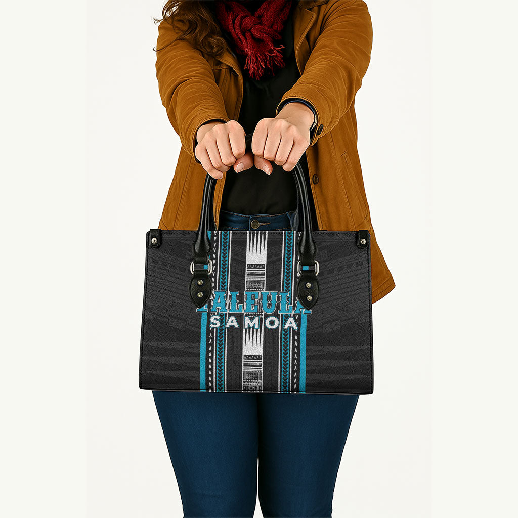 Faleula Samoa Leather Bag Samoan Tribal Pattern LT05 - Polynesian Pride
