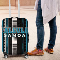 Faleula Samoa Luggage Cover Samoan Tribal Pattern LT05 Blue - Polynesian Pride