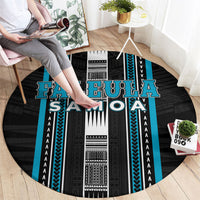 Faleula Samoa Round Carpet Samoan Tribal Pattern LT05 - Polynesian Pride