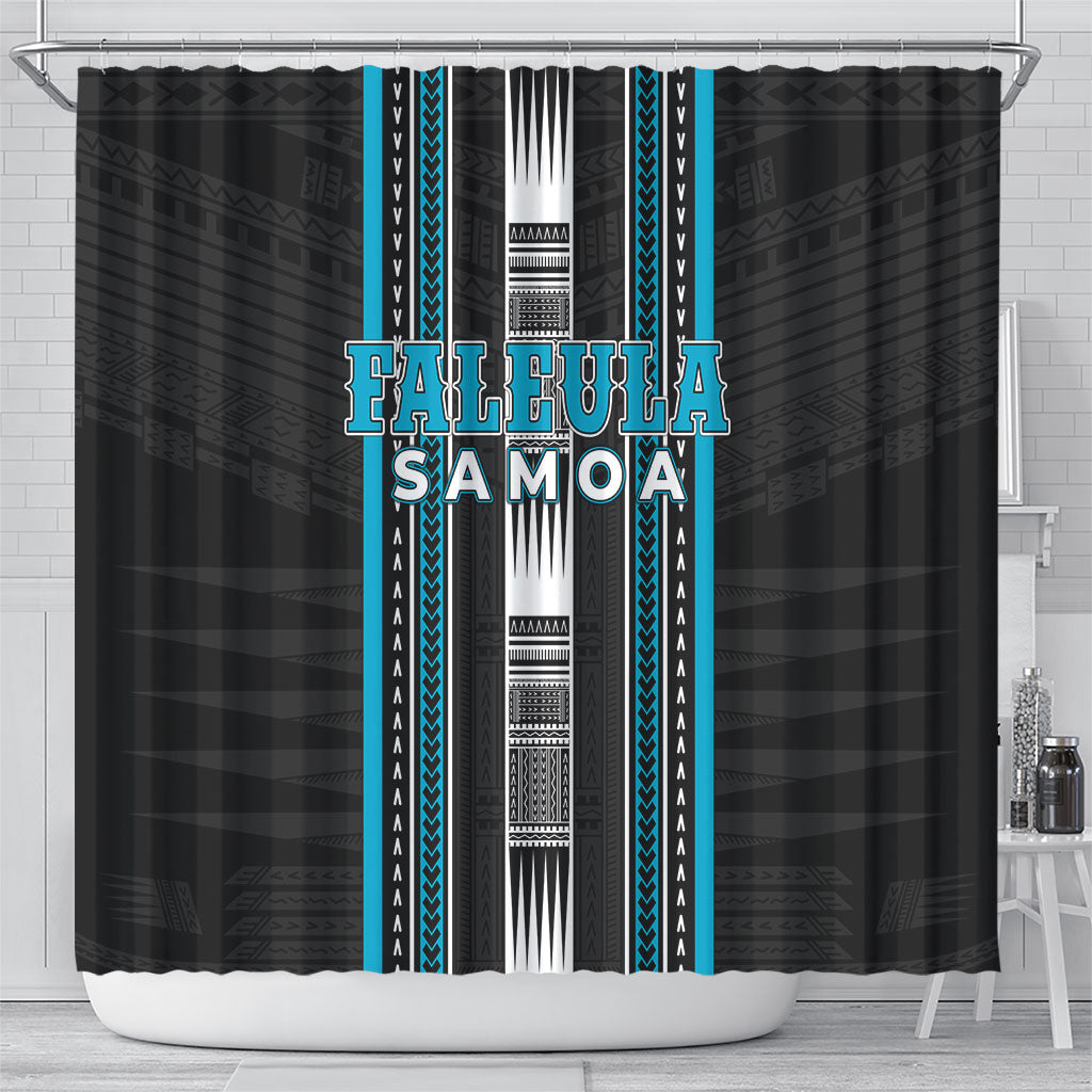 Faleula Samoa Shower Curtain Samoan Tribal Pattern LT05 - Polynesian Pride