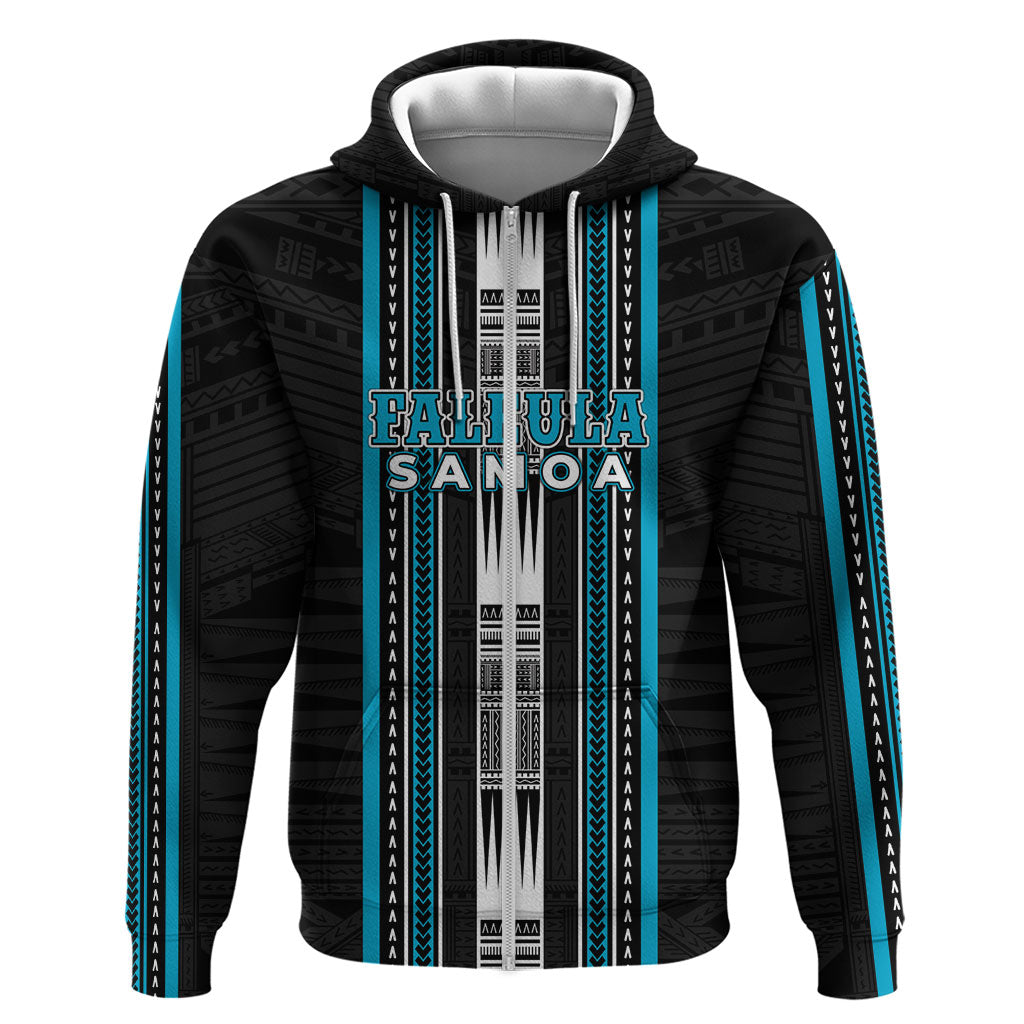 Personalised Faleula Samoa Zip Hoodie Samoan Tribal Pattern