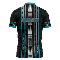 Personalised Faleula Samoa Zipper Polo Shirt Samoan Tribal Pattern LT05 - Polynesian Pride