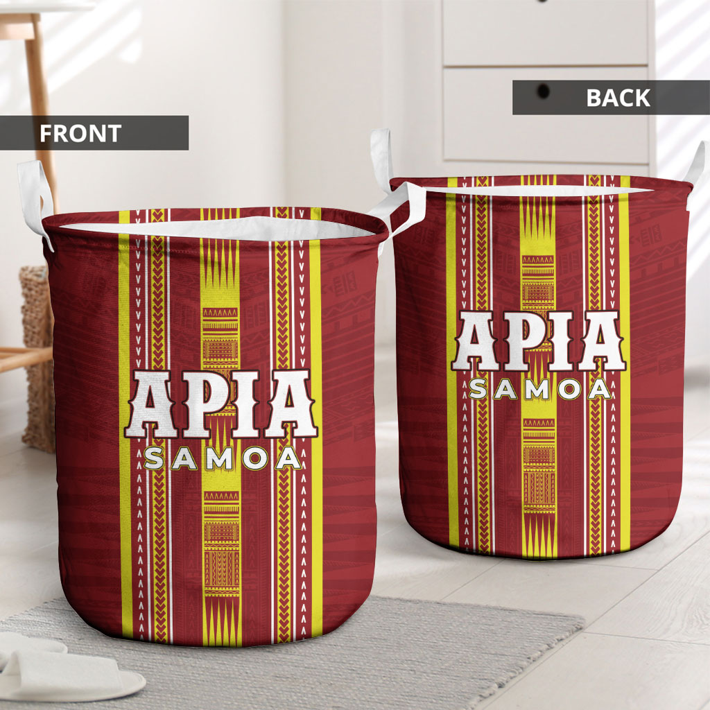 Apia Samoa Laundry Basket Samoan Tribal Pattern LT05 - Polynesian Pride