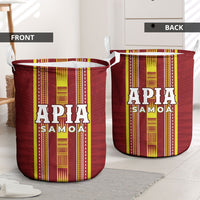 Apia Samoa Laundry Basket Samoan Tribal Pattern LT05 - Polynesian Pride