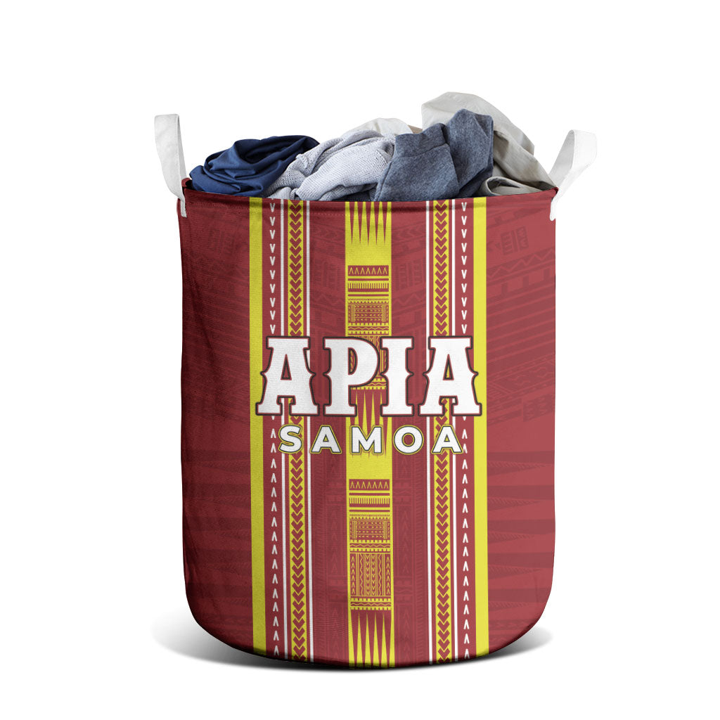 Apia Samoa Laundry Basket Samoan Tribal Pattern LT05 - Polynesian Pride