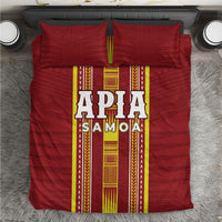 Apia Samoa Bedding Set Samoan Tribal Pattern LT05 Red - Polynesian Pride