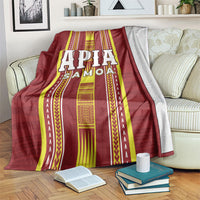 Apia Samoa Blanket Samoan Tribal Pattern LT05 Red - Polynesian Pride