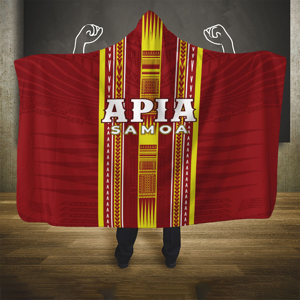 Apia Samoa Hooded Blanket Samoan Tribal Pattern LT05 - Polynesian Pride