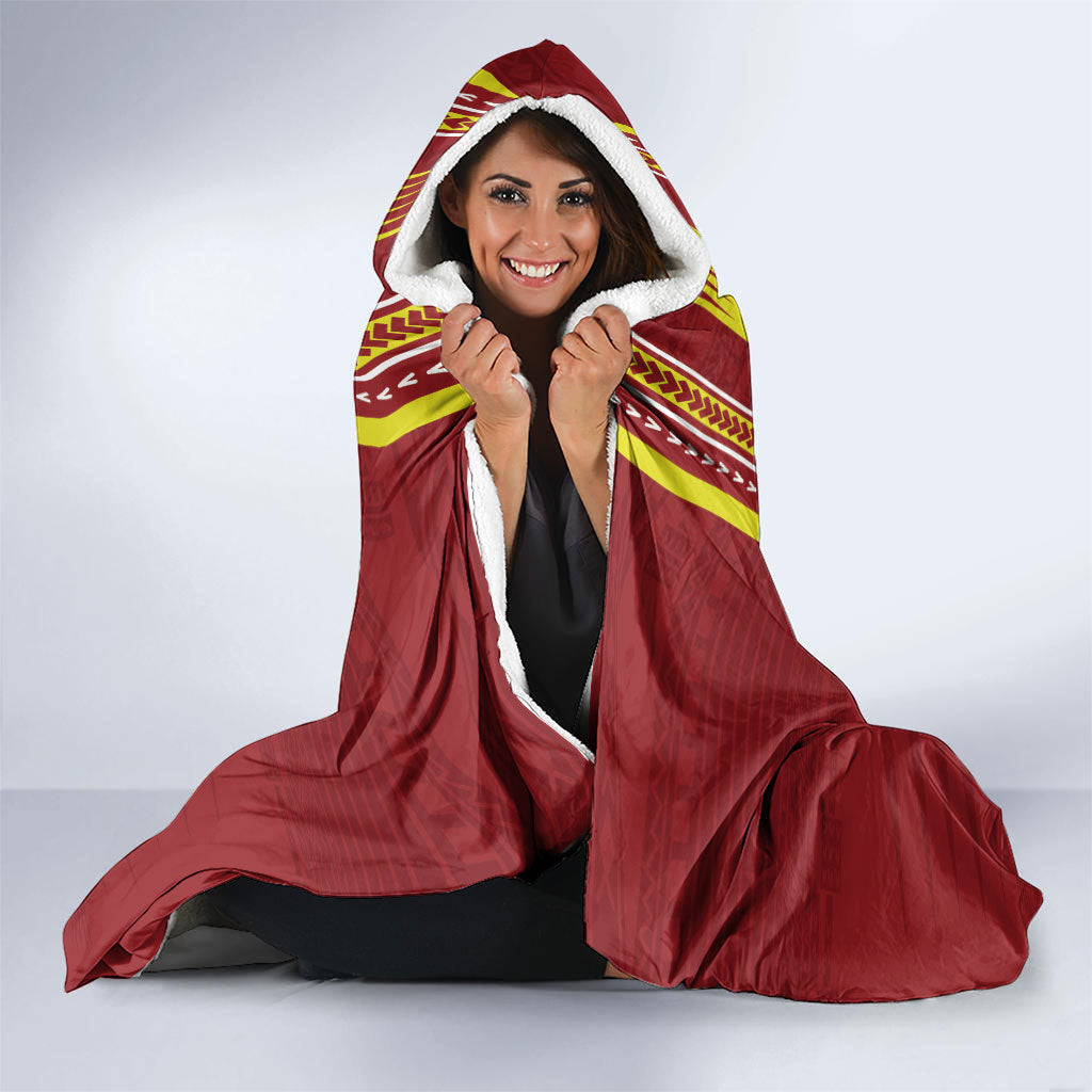 Apia Samoa Hooded Blanket Samoan Tribal Pattern LT05 - Polynesian Pride