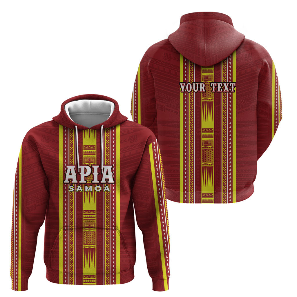 Personalised Apia Samoa Hoodie Samoan Tribal Pattern LT05 - Polynesian Pride