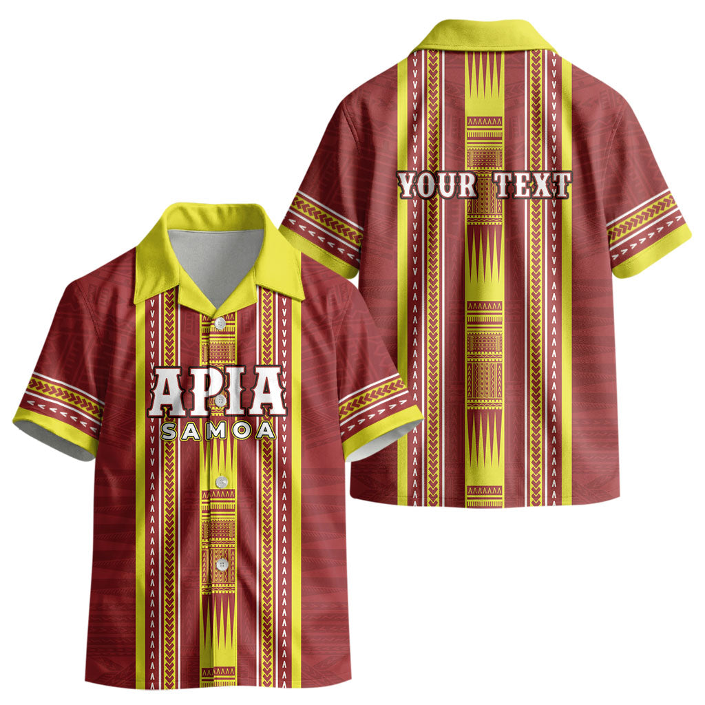 Personalised Apia Samoa Kid Hawaiian Shirt Samoan Tribal Pattern LT05 - Polynesian Pride