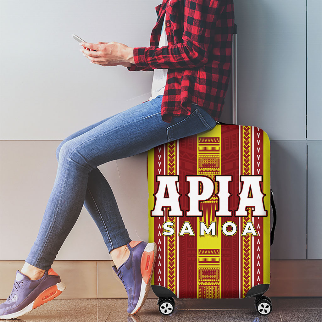 Apia Samoa Luggage Cover Samoan Tribal Pattern LT05 - Polynesian Pride