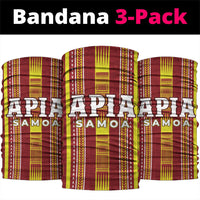 Apia Samoa Neck Gaiter Samoan Tribal Pattern LT05 package One Size: 25*50cm Red - Polynesian Pride