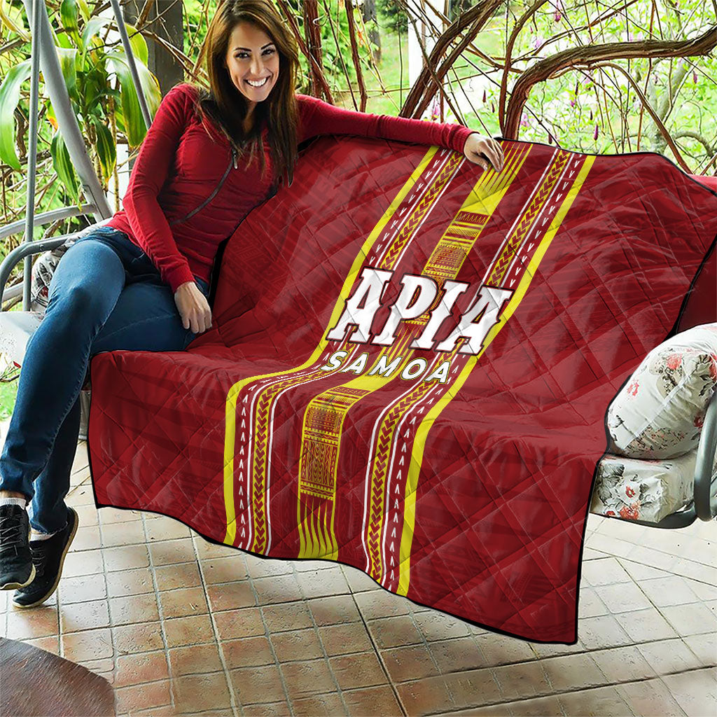 Apia Samoa Quilt Samoan Tribal Pattern LT05 - Polynesian Pride