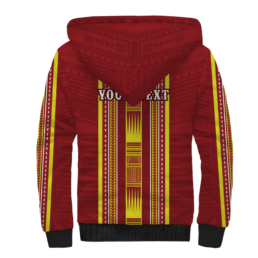 Personalised Apia Samoa Sherpa Hoodie Samoan Tribal Pattern LT05 - Polynesian Pride