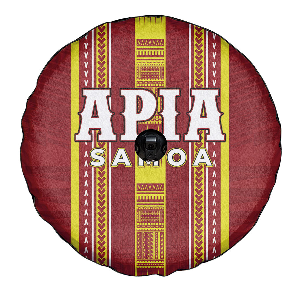 Apia Samoa Spare Tire Cover Samoan Tribal Pattern